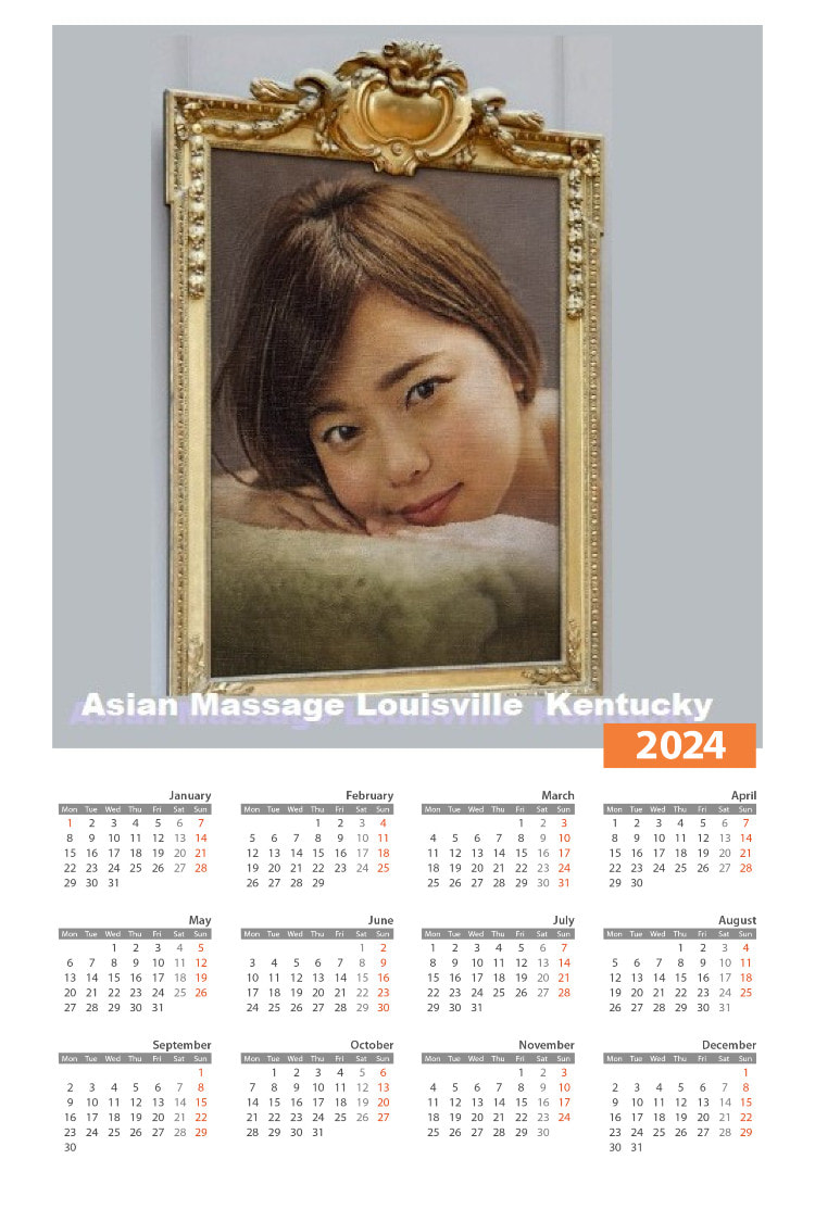 Picture of Asian Massage Spa Calendar for 2023 Call 502-709-4199